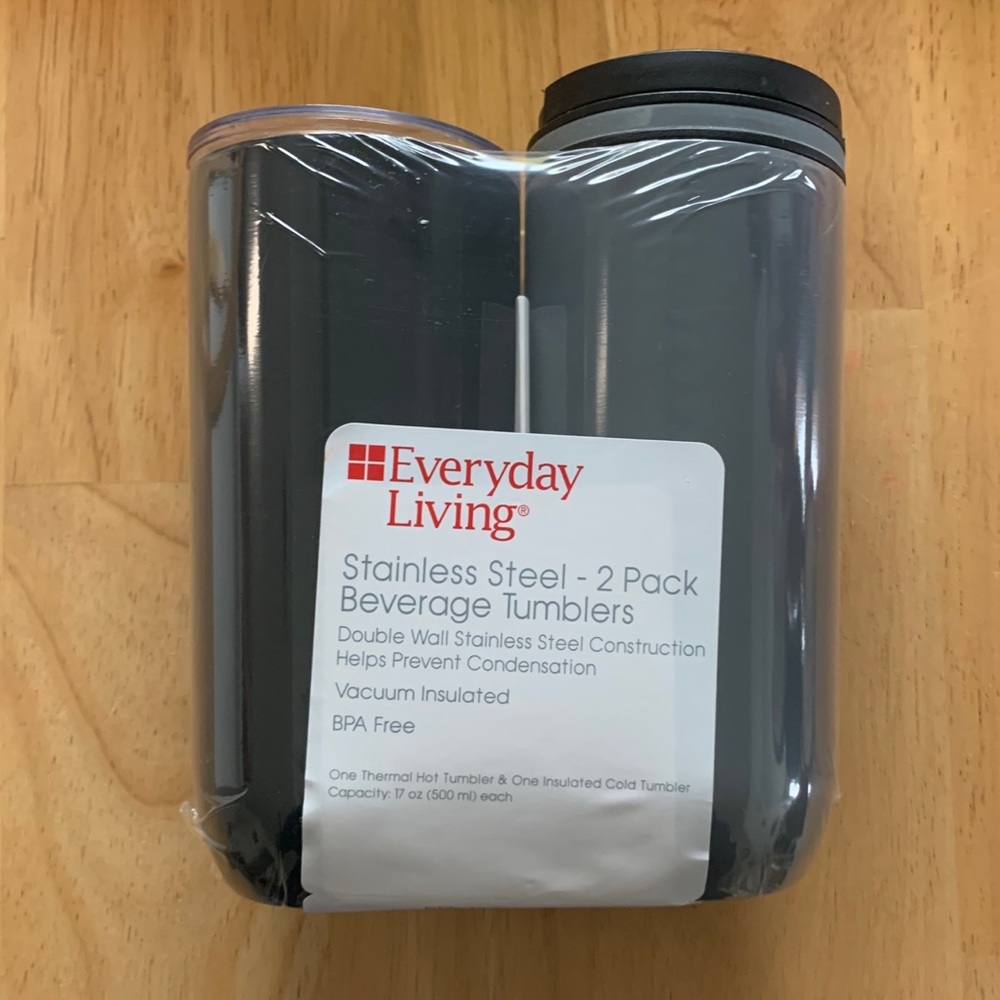 Stainless Steel 2-Pack Beverage Tumblers